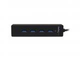 StarTech 4 Port Portable SuperSpeed USB 3.0 Hub with Built-in Cable    снимка №2