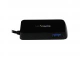 StarTech Portable 4 Port SuperSpeed Mini USB 3.0 Hub - Black  снимка №2