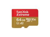 Описание и цена на Memory Card SanDisk 64GB Extreme microSDXC Class 10 U3, V30 80 MB/s