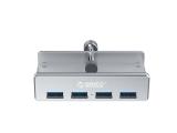 Orico USB 3.0 HUB Clip Type 4 port Aluminum MH4PU-SV MH4PU-SV-BP снимка №3 Orico USB 3.0 HUB Clip Type 4 port Aluminum MH4PU-SV MH4PU-SV-BP снимка №3