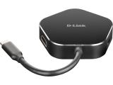 Описание и цена на USB Hub D-LINK  DUB-M420 4-in-1, 2 x USB 3.0, 1 x USB-C, 1 х HDMI
