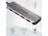 Axagon HMC-HCR3A SuperSpeed USB-C COMBO 5in1 hub снимка №2 Axagon HMC-HCR3A SuperSpeed USB-C COMBO 5in1 hub снимка №2