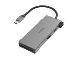 HAMA USB-C Hub, 6 Ports, 2 x USB-A, USB-C, HDMI, SD, microSD  снимка №2