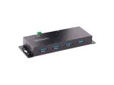 Флашка ( флаш памет ) StarTech 4-Port Industrial USB 3.0 5Gbps Hub - Rugged USB Hub w/ ESD and Surge Protection