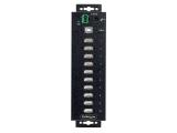 StarTech 10-Port Industrial USB 2.0 Hub, Rugged USB Hub w/ESD Level 4 Protection  снимка №3