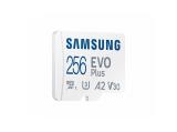 Описание и цена на Memory Card Samsung 256GB EVO Plus microSDXC UHS-I U3, V30, A2, Адаптер