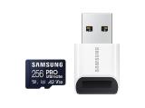 Описание и цена на Memory Card Samsung 256GB PRO Ultimate, microSDXC, UHS-I, Адаптер, USB четец