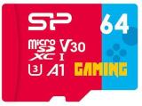 Описание и цена на Memory Card Silicon Power 64GB Superior Gaming microSDXC, Class 10, A1, V30, UHS-I U3, SD Adapter
