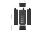 Orico USB2.0 HUB 4 port - USB/Micro USB input, Black  снимка №3