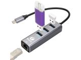 VCom Docking USB Type-C to USB3.0 x 3 + LAN  снимка №4