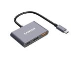 Canyon hub DS-4 3in1 USB-C Grey, CNS-TDS4 снимка №4 Canyon hub DS-4 3in1 USB-C Grey, CNS-TDS4 снимка №4