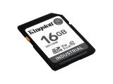 Флашка ( флаш памет ) Kingston Industrial SD Memory Card Ideal for extreme conditions UHS-I Speed Class U3, V30, A1 SDIT/16GB