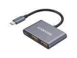 Canyon hub DS-3 3in1 USB-C Dark Grey снимка №2 Canyon hub DS-3 3in1 USB-C Dark Grey снимка №2