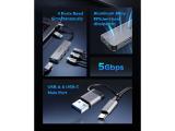 Orico HUB USB-C/USB-A 7 port - USB-C x 2, USB3.0 x 1, USB2.0 x 4, Aluminium снимка №5 Orico HUB USB-C/USB-A 7 port - USB-C x 2, USB3.0 x 1, USB2.0 x 4, Aluminium снимка №5