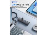 Orico HUB USB3.0 4 port, Aluminium, Grey - PDD4U-U3-015-GY снимка №3 Orico HUB USB3.0 4 port, Aluminium, Grey - PDD4U-U3-015-GY снимка №3