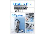 Orico HUB USB3.0 4 port, Aluminium, Grey - PDD4U-U3-015-GY снимка №4 Orico HUB USB3.0 4 port, Aluminium, Grey - PDD4U-U3-015-GY снимка №4