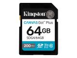 64GB Kingston Canvas Go! Plus SDXC Class 10, UHS-I, U3, V30 4K UHD SDG4/64GB снимка №1 Kingston Canvas Go! Plus SDXC Class 10, UHS-I, U3, V30 4K UHD SDG4/64GB 64GB снимка №1