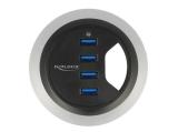 DeLock In-Desk 4 Port USB 3.0 Hub снимка №3 DeLock In-Desk 4 Port USB 3.0 Hub снимка №3