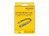 DeLock Хъб USB-C, 4 порта, 1 x USB-A 10 Gbps, 2 x USB-A, 1 x USB-C, USB-C PD 95W снимка №3 DeLock Хъб USB-C, 4 порта, 1 x USB-A 10 Gbps, 2 x USB-A, 1 x USB-C, USB-C PD 95W снимка №3