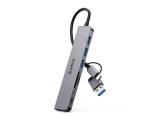 Флашка ( флаш памет ) Orico HUB USB3.0/2.0 HUB 8 port USB-C/A - YSA8-U3-GY-BP