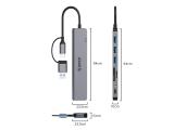 Orico HUB USB3.0/2.0 HUB 8 port USB-C/A - YSA8-U3-GY-BP снимка №2 Orico HUB USB3.0/2.0 HUB 8 port USB-C/A - YSA8-U3-GY-BP снимка №2