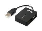 Описание и цена на USB Hub Equip  4-Port USB-A2.0-Hub->4xUSB-A 2.0 Travel Version 480Mbps, 128952