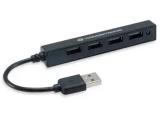 Описание и цена на USB Hub Conceptronic  4-port hub USB-A2.0->4xA2.0 slim without mains. sw, HUBBIES05B