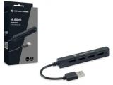 Conceptronic 4-port hub USB-A2.0->4xA2.0 slim without mains. sw, HUBBIES05B  снимка №2