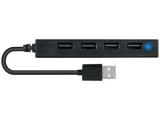 Conceptronic 4-port hub USB-A2.0->4xA2.0 slim without mains. sw, HUBBIES05B  снимка №5