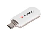 512GB Verbatim Plectra White USB-C Flash Drive 30231 снимка №2 Verbatim Plectra White USB-C Flash Drive 30231 512GB снимка №2