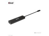 Club 3D USB-C5Gbps 6-in-1 Hub with HDMI 8K30Hz-4K120Hz, 2xUSB Type-A, RJ45 and 2xUSB-C, Data and PD charging 100W  снимка №2