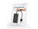 Gembird 4-port USB hub, black UHB-U2P4-04  снимка №3