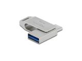 Описание и цена на USB Flash DeLock 64GB Memory Stick USB 5 Gbps USB-C + Type-A - Metal Housing, 54075