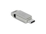 DeLock Memory Stick USB 5 Gbps USB-C + Type-A - Metal Housing, 54076 128GB снимка №2