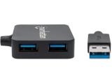 Manhattan USB HUB 4-port USB 3.0 black  снимка №3