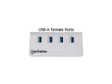 Manhattan Hub 4-Port 4xUSB3.0 Alu Power: USB  снимка №3