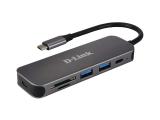 Флашка ( флаш памет ) D-LINK DUB-2325 6-in-1 USB-C hub with HDMI/USB-PD/SD reader