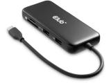 Флашка ( флаш памет ) Club 3D USB-C 8in1-hub >DP1.4/HDMI2.0/USB-C/LAN 8K30Hz PD100W retail
