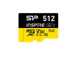 Описание и цена на Memory Card Silicon Power 512GB Inspire microSDXC, Class 10 U3 V30 UHS-I A2 SD Adapter SP512GBSTXLA2V1NSP