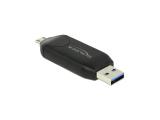 Нов модел кард рийдър DeLock Card Reader USB3.0 A +micro B-> SD/SDHC/MMC/micSD OTG