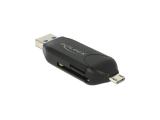 DeLock Card Reader USB3.0 A +micro B-> SD/SDHC/MMC/micSD OTG снимка №2 DeLock Card Reader USB3.0 A +micro B-> SD/SDHC/MMC/micSD OTG снимка №2