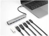 DeLock 6 Port USB Hub with 4x USB-A and 2x USB-C Jack  снимка №2