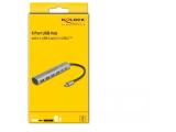DeLock 6 Port USB Hub with 4x USB-A and 2x USB-C Jack  снимка №3