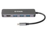 D-LINK 5-in-1 USB-C Hub with HDMI/Power Delivery DUB-2333  снимка №2