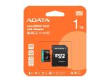 ADATA Premier Pro microSDXC UHS-I A2 V30 Memory Card V30S - SD-Adapter, AUSDX1TUI3V30SA2-RA1 1000GB снимка №2