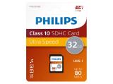 Philips SDHC Class 10 UHS-I U1, FM32SD45B/00 32GB снимка №2