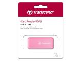 Transcend Card Reader F5 USB3.0 SD/microSD pink, TS-RDF5R  снимка №2