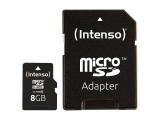 Описание и цена на Memory Card Intenso 8GB MicroSDHC 8GB Class 10 20MB/s, 3413460