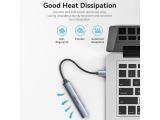 Vention хъб USB3.0 HUB 4 port Aluminium - CKOHB  снимка №2