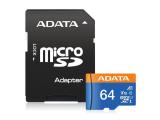 flash в промоция: ADATA Premier microSDXC UHS-I Class10 AUSDX64GUICL10A1-RA1 
